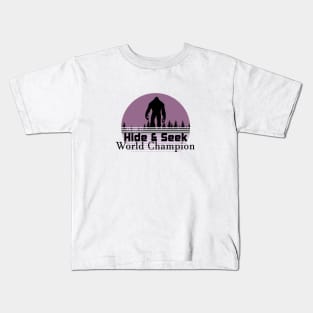 Sasquatch World Champion Kids T-Shirt